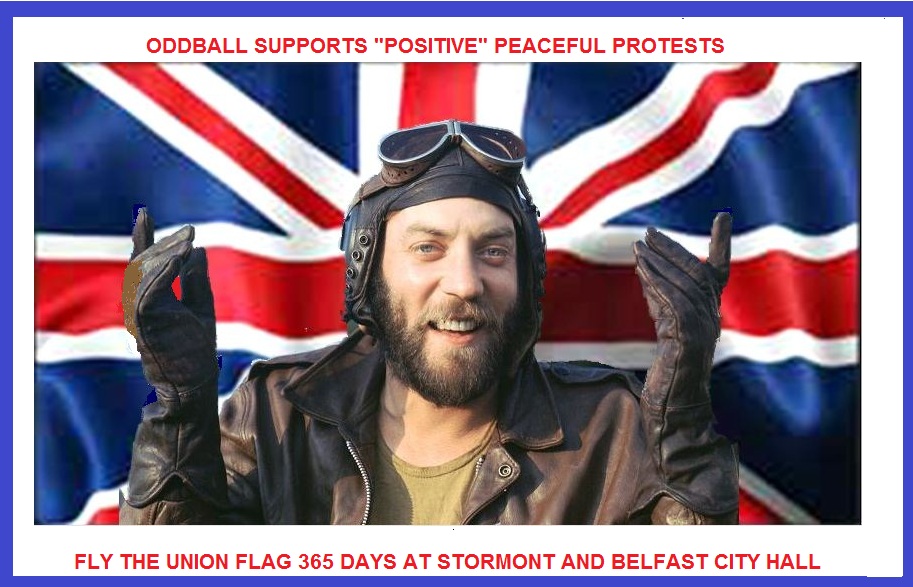 Oddball says, "fly the fleg"