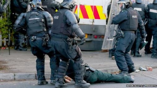 A member of the injured Papal Guard